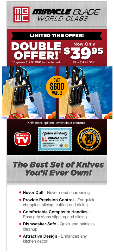 Order Miracle Blade® World Class Now!